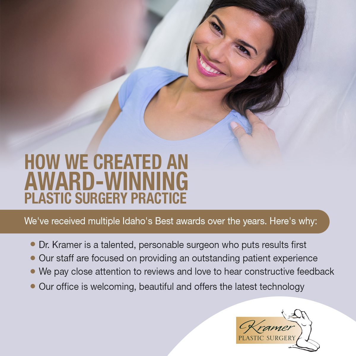How We Created an Award-Winning Plastic Surgery Practice infographic
